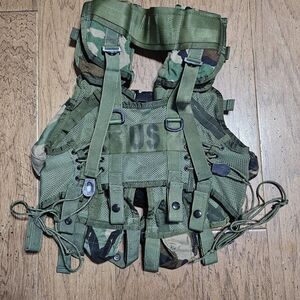 US Military Tactical Load Bearing Enhanced Vest Camo 100% Nylon Reyes Industries